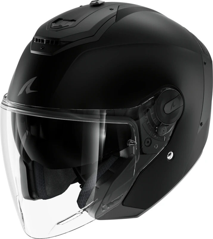 Image of Shark RS JET Blank Mat Black Mat KMA Jet Helmet Size XL