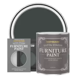 Image of Rust-Oleum Satin Furniture & Trim Paint - BLACK SAND - 750ml