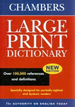 Image of Chambers Large Print Dictionary by Chambers Hardback