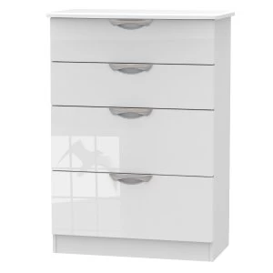 Image of Indices 4 Drawer Deep Chest - White