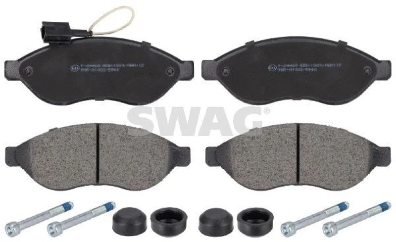 Image of Brake pad set SWAG 62 91 6716