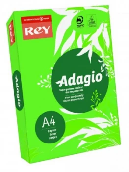 Image of Rey Adagio A4 Paper 80gsm Deep Green RM500