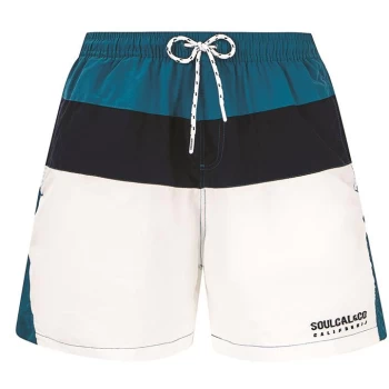 image of SoulCal Shorts - White 3 Stripe