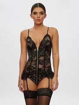 Image of Ann Summers Bodywear Taylor Body - Black, Size 2XL, Women