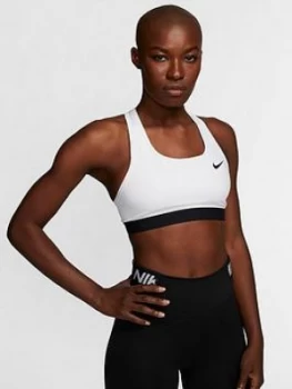 image of Nike Training Swoosh Band Sports Bra - White