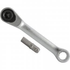 image of Faithfull 1/4" Hex Drive Mini Ratchet Square Drive Adaptor 1/4"