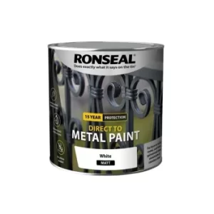 image of Direct to Metal Paint White Matt 2.5 litre RSLDTMWM25L