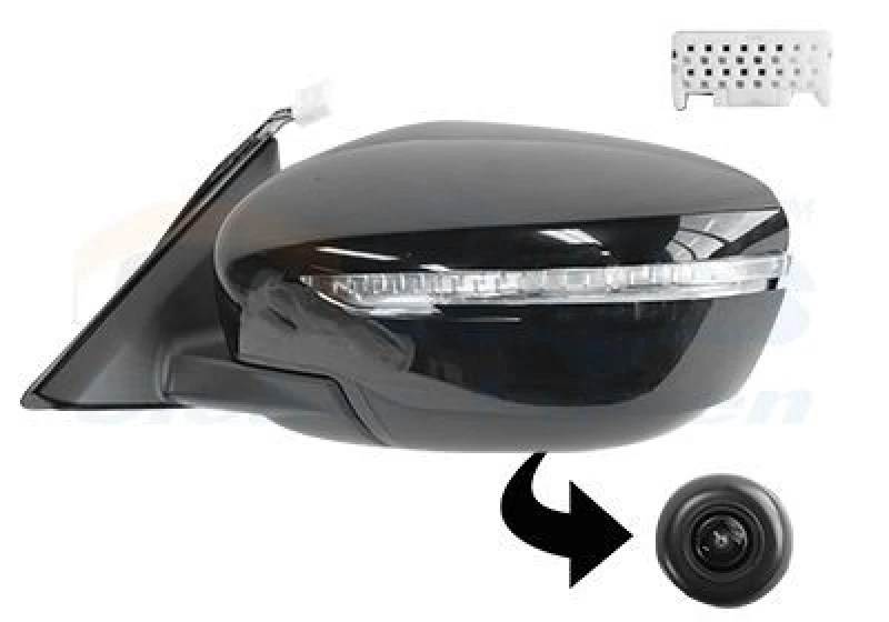 Image of VAN WEZEL Wing mirror VAN WEZEL 3372827