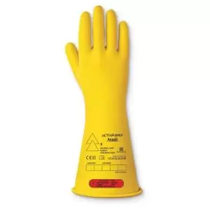 image of Ansell LOW VOLTAGE ELECTR INSULATING GLOVE CLASS 0 14 SIZE 10 XL