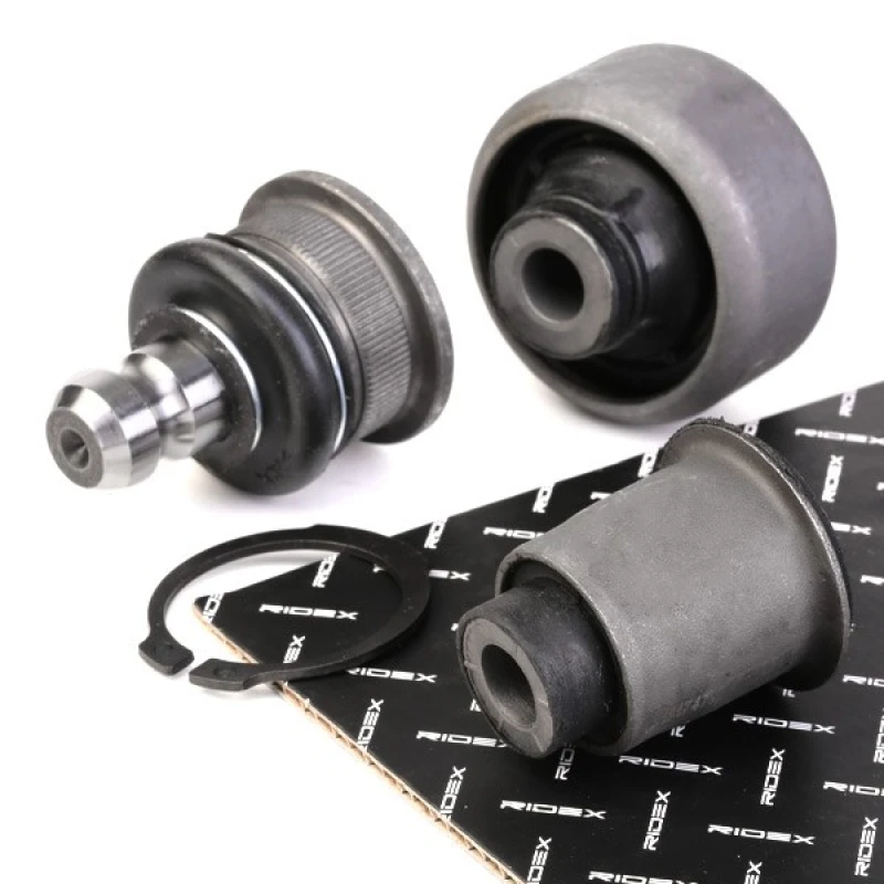 Image of RIDEX 771R0013 Repair Kit, wheel suspension Lower, with rubber mount Repair Kit,wheel suspension (771)