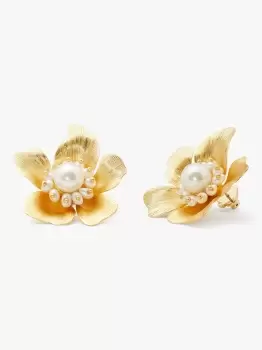 image of Kate Spade Flora Statement Stud Earrings, Multi, One Size