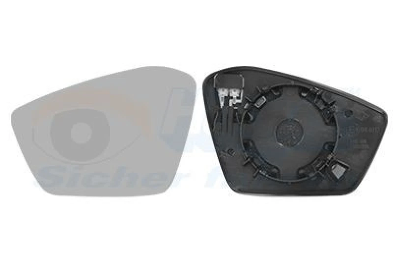 Image of VAN WEZEL Wing mirror glass VAN WEZEL 7611837