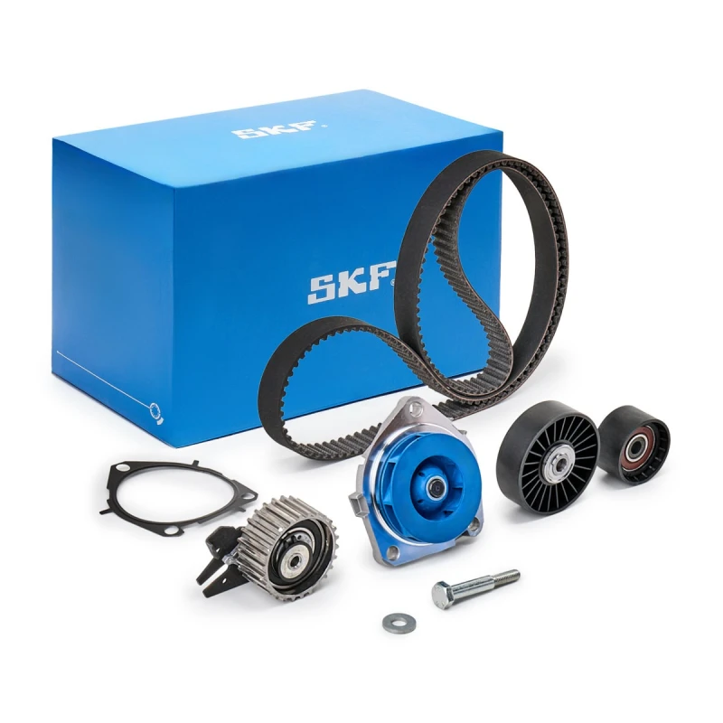 Image of SKF VKMC 02190-2 Water Pump + Timing Belt Kit with gaskets/seals, Number of Teeth: 198 Water Pump & Timing Belt Kit (3096)