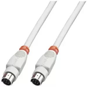 Image of LINDY Series Cable [1x Mini DIN plug - 1x Mini DIN plug] 5m Grey