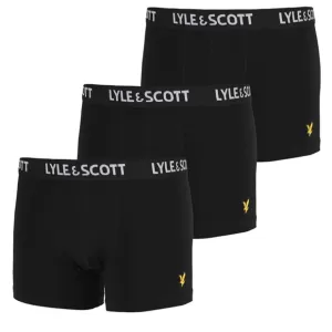 Image of Lyle & Scott Boys 3 Pack Boxer Set - Black, Size Age: 8-9 Years