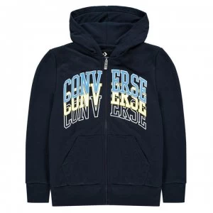 image of Converse Zip Hoodie Juniors - Obsidian