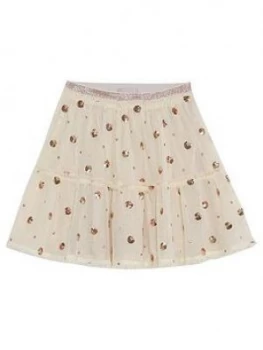 Image of Mintie by Mint Velvet Girls Sequin Spot Tutu Skirt - Gold, Size Age: 3-4 Years