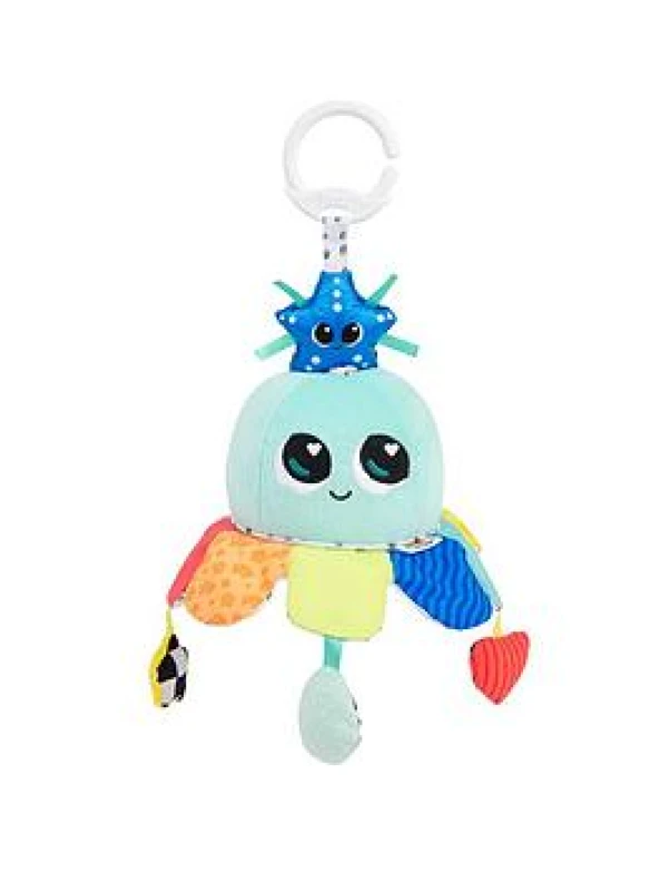 Image of LAMAZE Soothing Salty Sam Musical Baby Plush Toy with Gentle Sounds and Soft Textures Sensory Development Toy with Tummy Time Support Soothing Comp