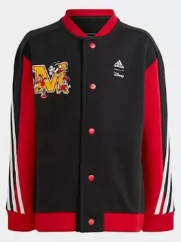 Image of adidas X Disney Mickey Mouse Track Top, Red, Size 5-6 Years, Women