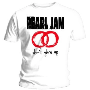 Image of Pearl Jam - Don't Give Up Unisex Large T-Shirt - White