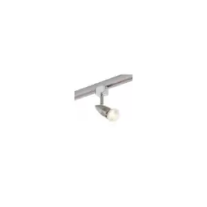 Image of Saxby Conor - 1 Light LED Track Head Light Only Satin Chrome Plate, Silver