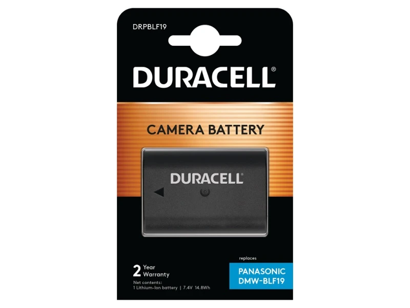 Image of Duracell Camera Battery - replaces Panasonic DMW-BLF19E Battery