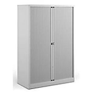 image of Bisley Tambour Cupboard DST65W White 1,000 x 470 x 1,585 mm