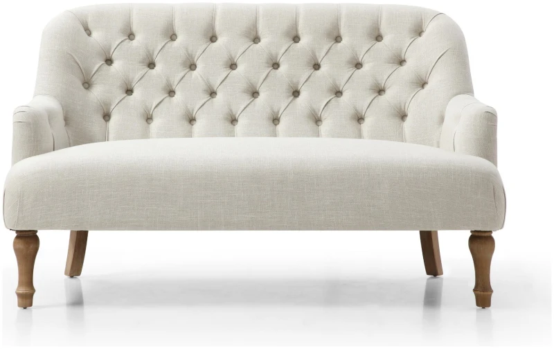 Image of Kyoto Kyoto Charlie Fabric 2 Seater Sofa - Cream