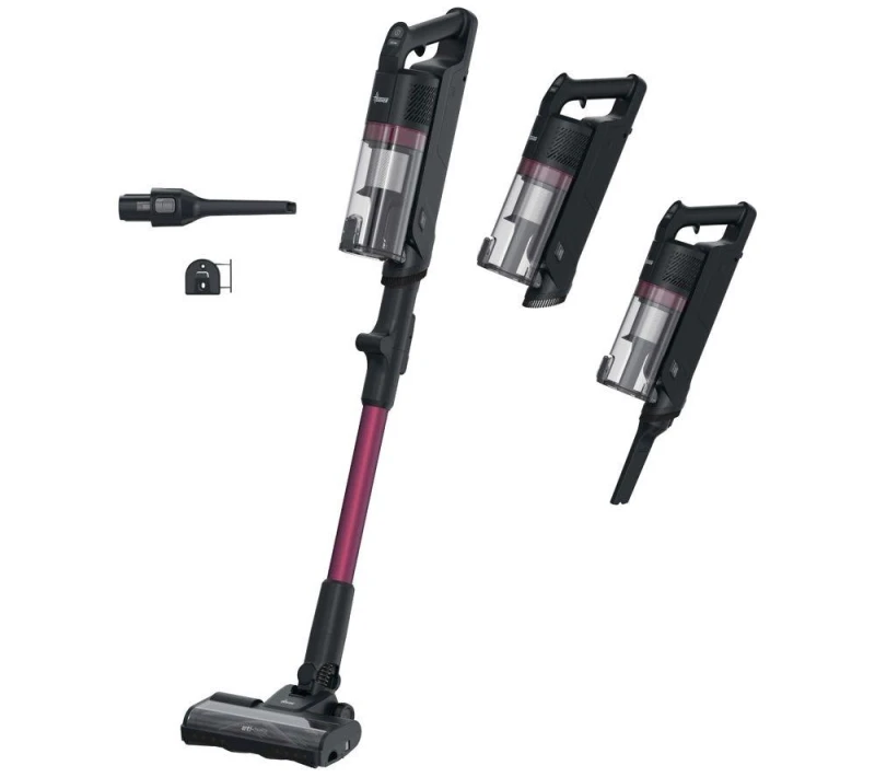 Image of HOOVER HF1 MAX Flexi Cordless Vacuum Cleaner Black & Magenta, Pink,Black 8059019123202