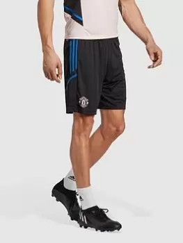 Image of adidas 22/23 Manchester United Training Shorts - Black/Multi, Black/Multi Size M Men