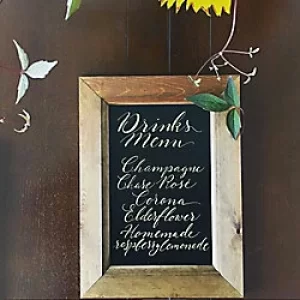Image of Stewart Superior Wall Mountable Chalkboard 210 x 260mm Black