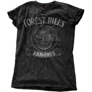 Image of Ramones - Forest Hills Vintage Womens Large T-Shirt - Black
