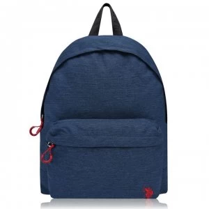 image of US Polo Assn Knock-In Backpack - Blue 200