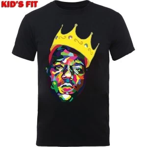 Image of Biggie Smalls - Crown Kids 3 - 4 Years T-Shirt - Black