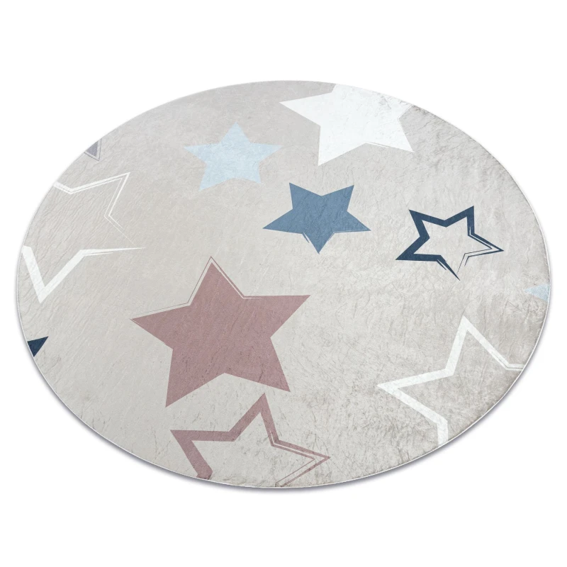 Image of RugsX Bambino Rug in Beige Size: 120cm diameter Beige Unisex 120cm diameter