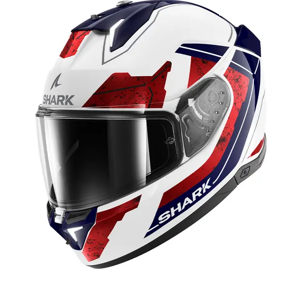 Image of Shark SKWAL i3 Rhad White Chrom Red WUR Full Face Helmet M