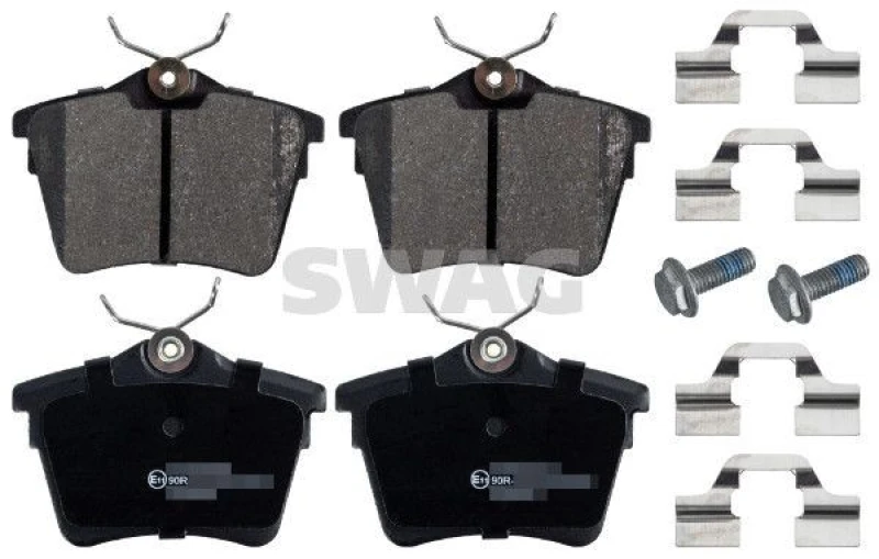 Image of Brake pad set SWAG 62 91 6548