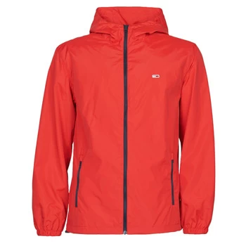 image of Tommy Jeans TJM PACKABLE WINDBREAKER mens in Red - Sizes XXL,S,M,L,XL,XS