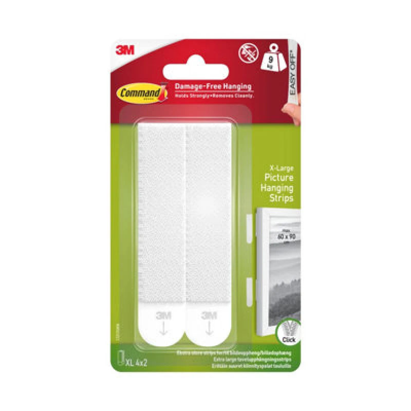 Image of Set of 4 Command Xl Picture Hanging Strips White