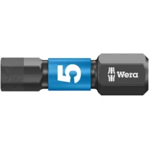 Image of Wera 05057605001 Impaktor Diamond Hard Bit For Hex Screws 5.0 x 25mm