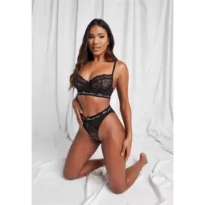 Missguided Lace Balconette Bra - Black