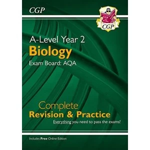 Image of New A-Level Biology: AQA Year 2 Complete Revision & Practice with Online Edition Paperback / softback 2018