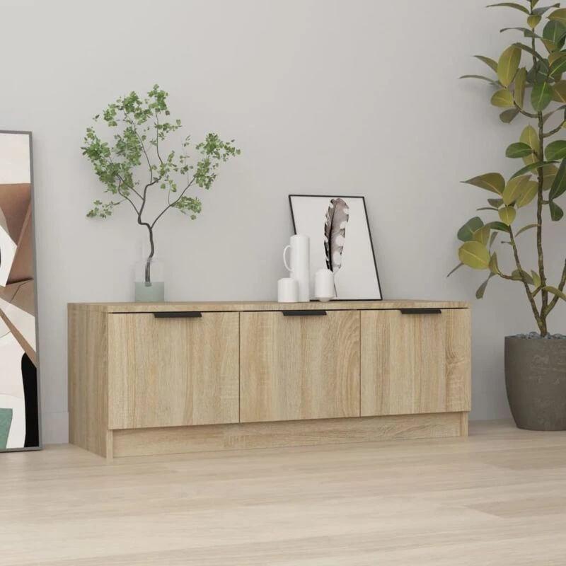 Image of VIDAXL Vidaxl - tv Cabinet Sonoma Oak 102x35x36.5cm Engineered Wood 8720287079293