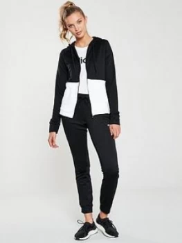 Image of Adidas Linear Tracksuit - Black/White