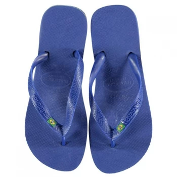 Image of Havaianas Brasil Mens Flip Flops - Blue 2711