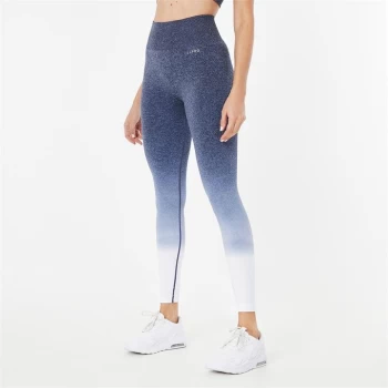 image of USA Pro Seamless Ombre Leggings - Navy/White