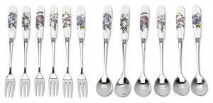 image of Portmeirion Botanic Garden 12 Piece Fork and Spoon Set.