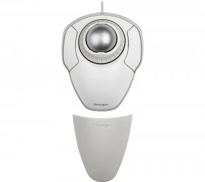 Image of KENSINGTON K72500WW Wired Optical Mouse Orbit with Scroll Ring - White & Silver, White