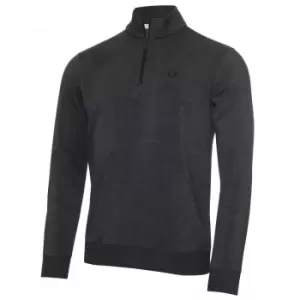 Image of Calvin Klein COLUMBIA HALF ZIP SWEATER Charcoal Marl - L