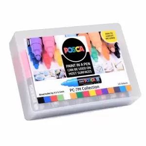 Image of uni Posca PC-7M Marker Pen Bumper Pack of 15, none